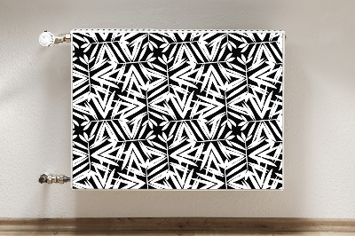 Radiator cover Black and white pattern