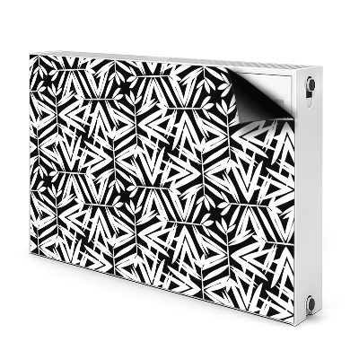 Radiator cover Black and white pattern