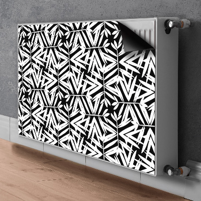 Radiator cover Black and white pattern