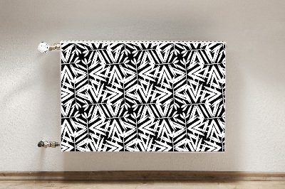 Radiator cover Black and white pattern