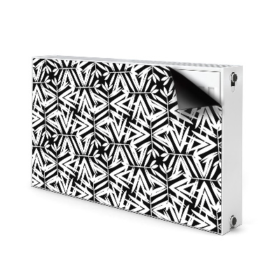 Radiator cover Black and white pattern