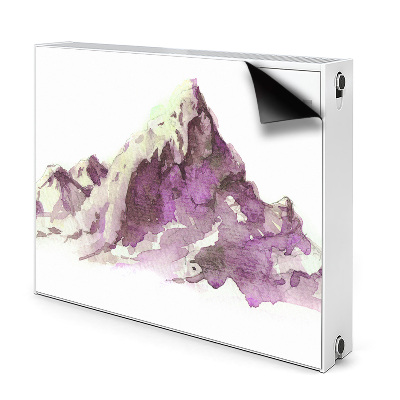 Magnetic radiator mat Winter mountains