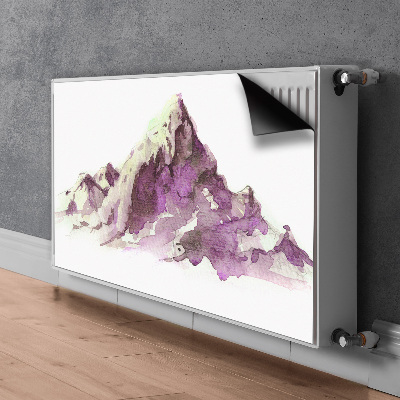 Magnetic radiator mat Winter mountains