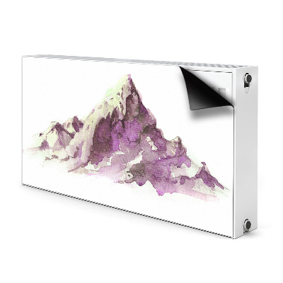 Magnetic radiator mat Winter mountains