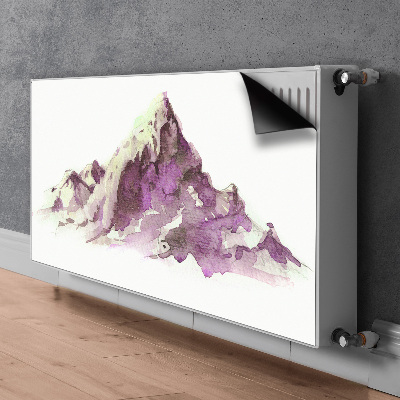 Magnetic radiator mat Winter mountains