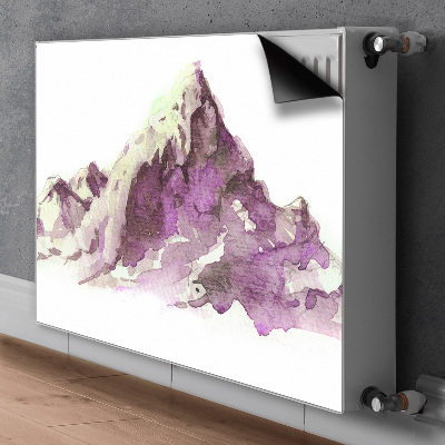 Magnetic radiator mat Winter mountains