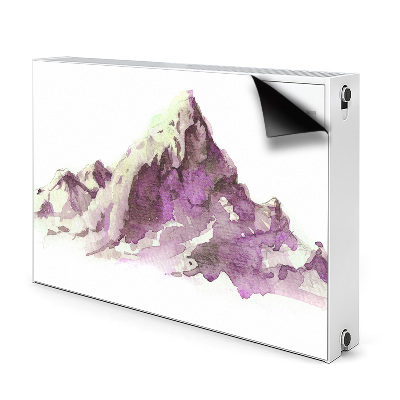 Magnetic radiator mat Winter mountains