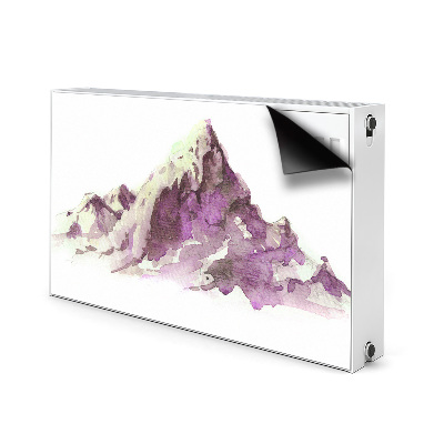 Magnetic radiator mat Winter mountains