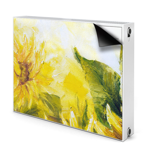 Decorative radiator cover Sunflowers