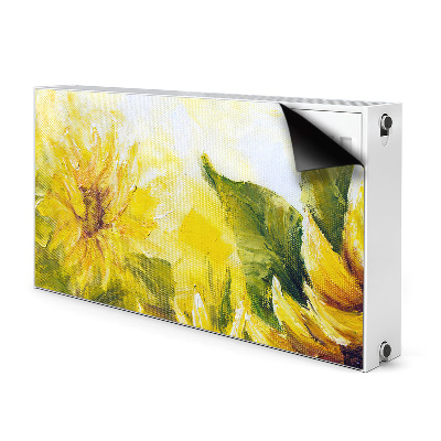 Decorative radiator cover Sunflowers