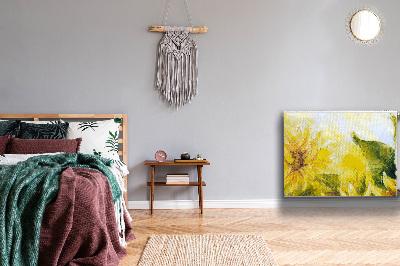 Decorative radiator cover Sunflowers