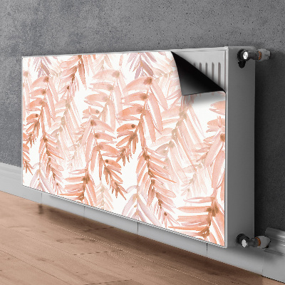 Decorative radiator mat Orange leaves