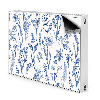 Printed radiator mat Forest flowers