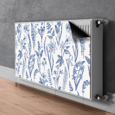 Printed radiator mat Forest flowers