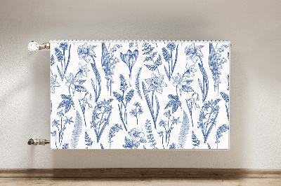 Printed radiator mat Forest flowers