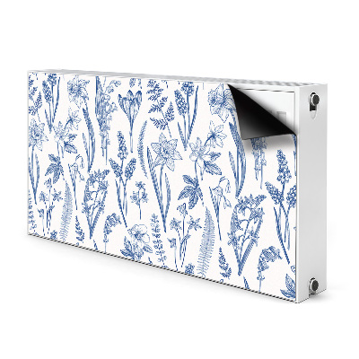 Printed radiator mat Forest flowers