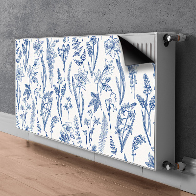 Printed radiator mat Forest flowers