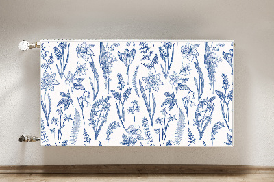 Printed radiator mat Forest flowers