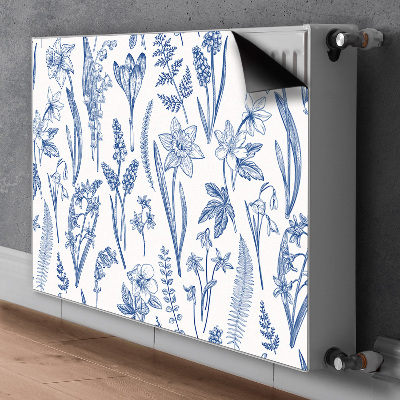 Printed radiator mat Forest flowers