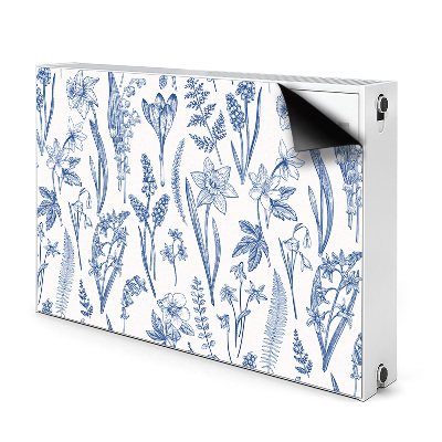 Printed radiator mat Forest flowers