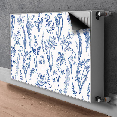 Printed radiator mat Forest flowers