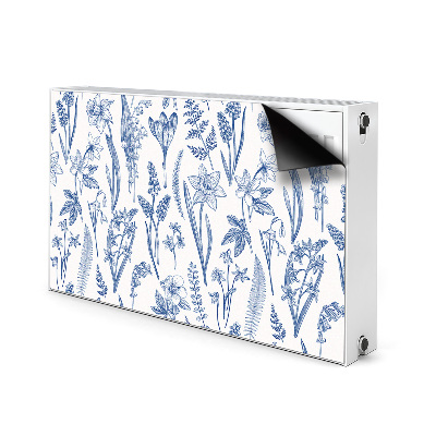 Printed radiator mat Forest flowers