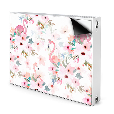 Magnetic radiator mat Flamings Flowers