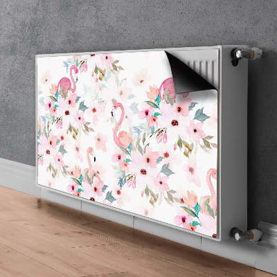 Magnetic radiator mat Flamings Flowers