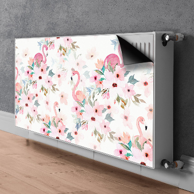 Magnetic radiator mat Flamings Flowers