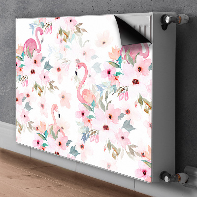 Magnetic radiator mat Flamings Flowers