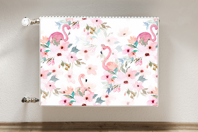 Magnetic radiator mat Flamings Flowers