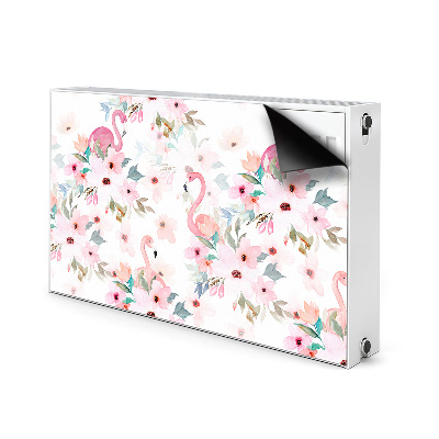 Magnetic radiator mat Flamings Flowers