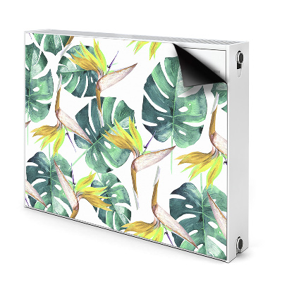 Magnetic radiator mat Exotic leaves