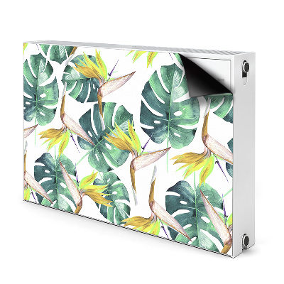 Magnetic radiator mat Exotic leaves