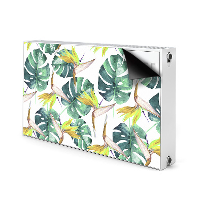 Magnetic radiator mat Exotic leaves