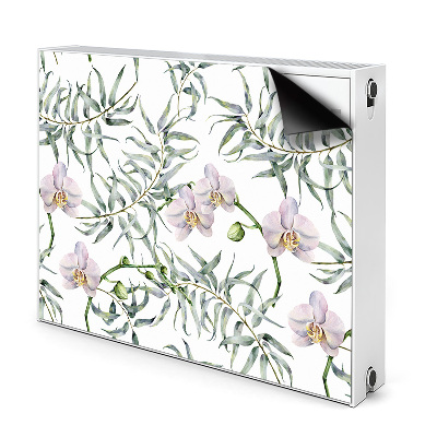 Magnetic radiator mat Pink orchids