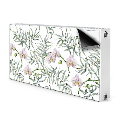 Magnetic radiator mat Pink orchids