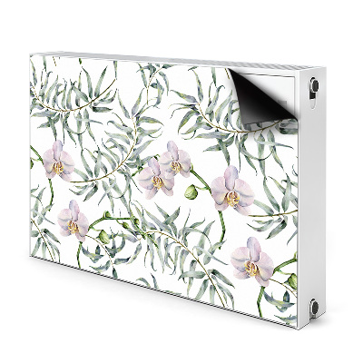 Magnetic radiator mat Pink orchids