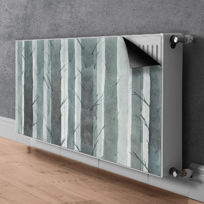 Magnetic radiator mat 3D strip pattern