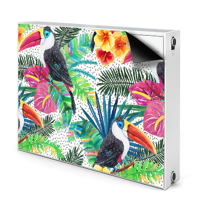 Magnetic radiator mat Toucan