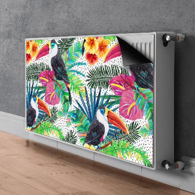 Magnetic radiator mat Toucan