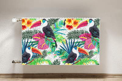 Magnetic radiator mat Toucan