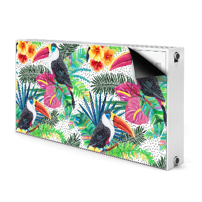 Magnetic radiator mat Toucan