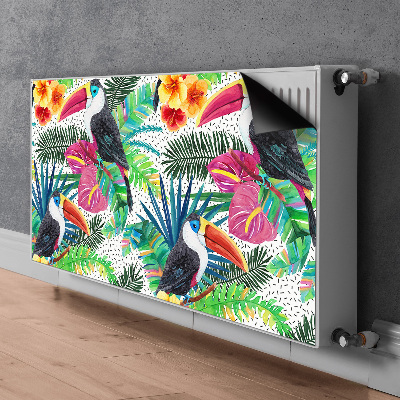 Magnetic radiator mat Toucan