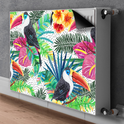 Magnetic radiator mat Toucan