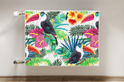 Magnetic radiator mat Toucan