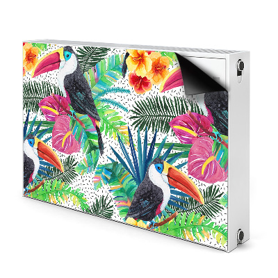 Magnetic radiator mat Toucan