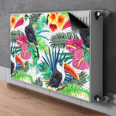 Magnetic radiator mat Toucan