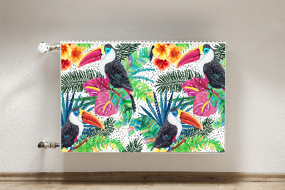 Magnetic radiator mat Toucan