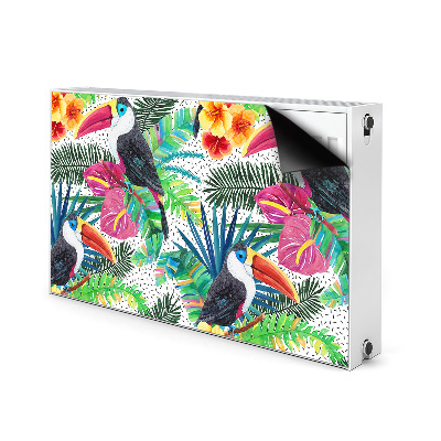 Magnetic radiator mat Toucan